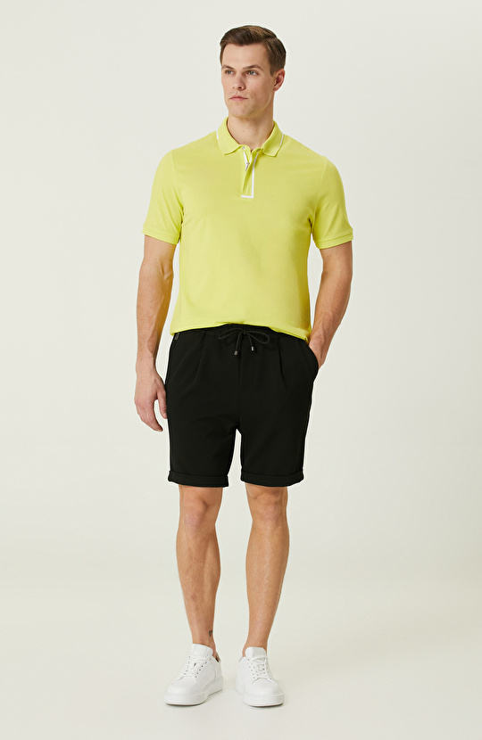 Fıstık Yeşili Polo Yaka T-Shirt