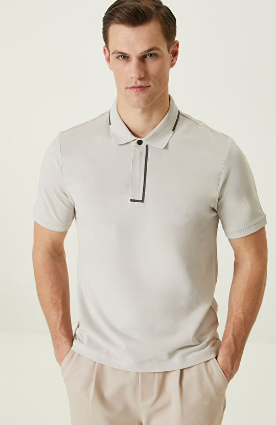  Taş Polo Yaka T-Shirt
