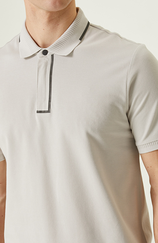  Taş Polo Yaka T-Shirt
