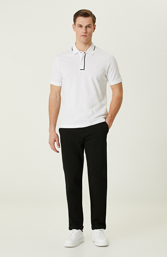  Beyaz Polo Yaka T-Shirt