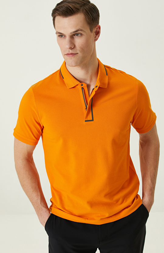 Turuncu Polo Yaka T-Shirt