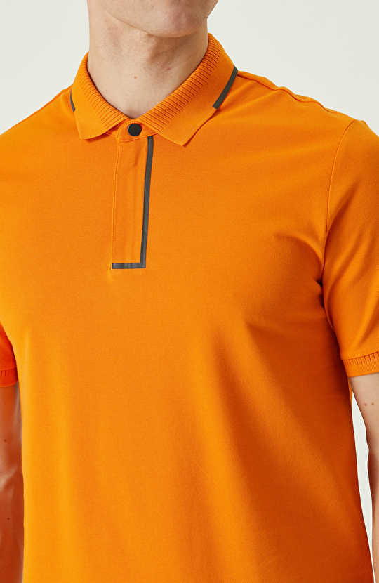 Turuncu Polo Yaka T-Shirt