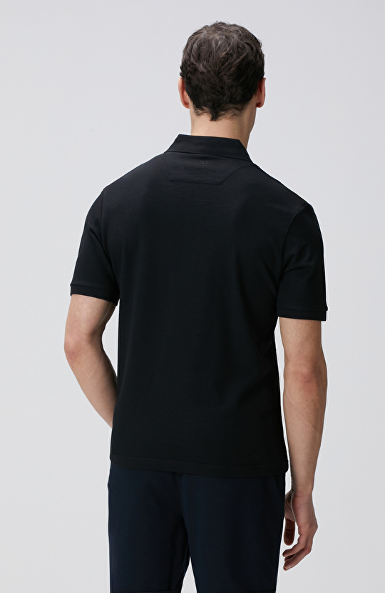 Siyah Polo Yaka T-shirt