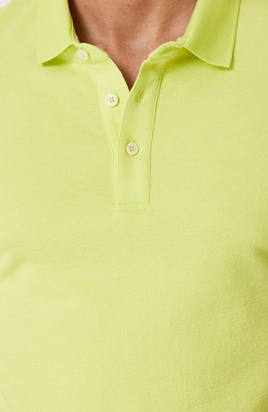 Fıstık Yeşili Polo Yaka T-shirt