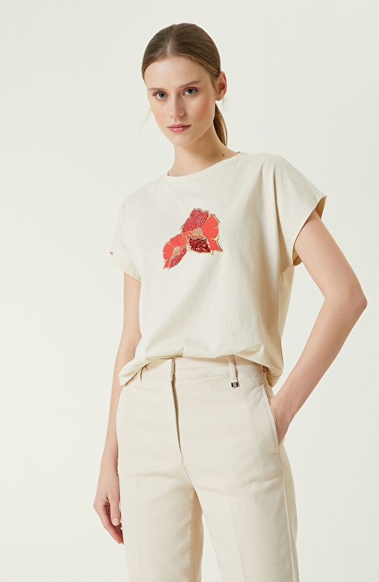  Taş Baskılı T-Shirt