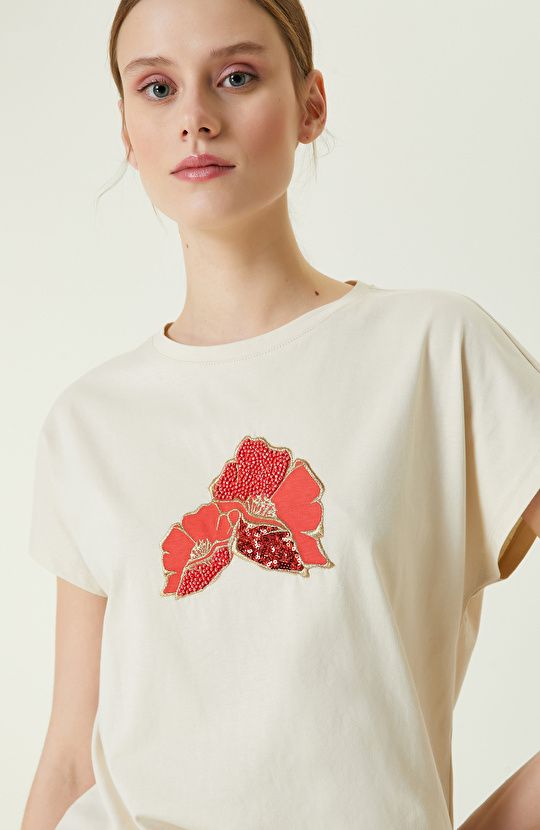  Taş Baskılı T-Shirt