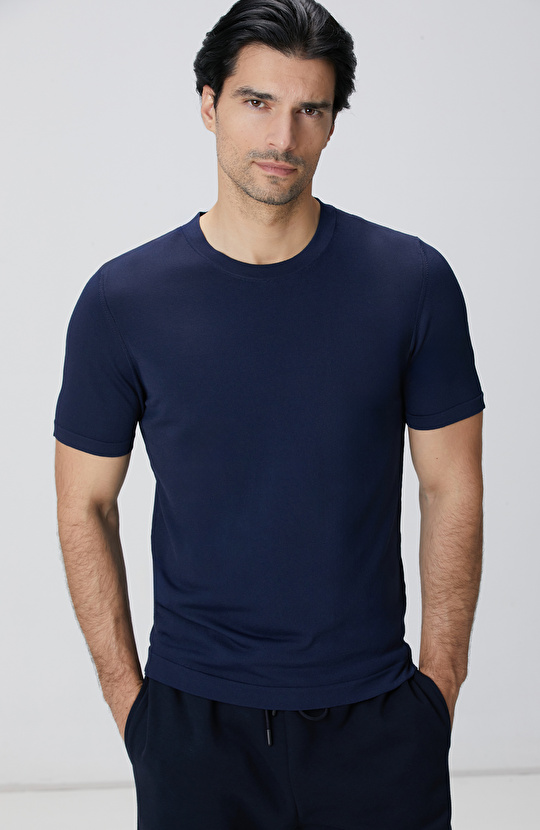 Lacivert Triko Kazak