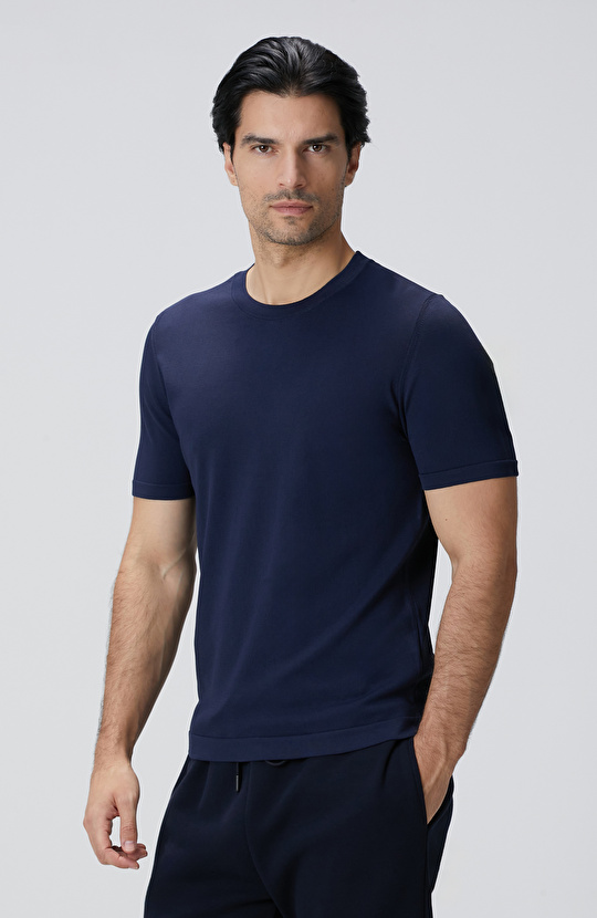 Lacivert Triko Kazak