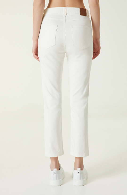 Ekru Denim Pantolon
