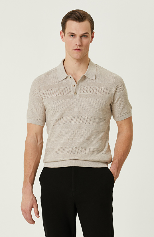 Naturel Polo Yaka Kazak