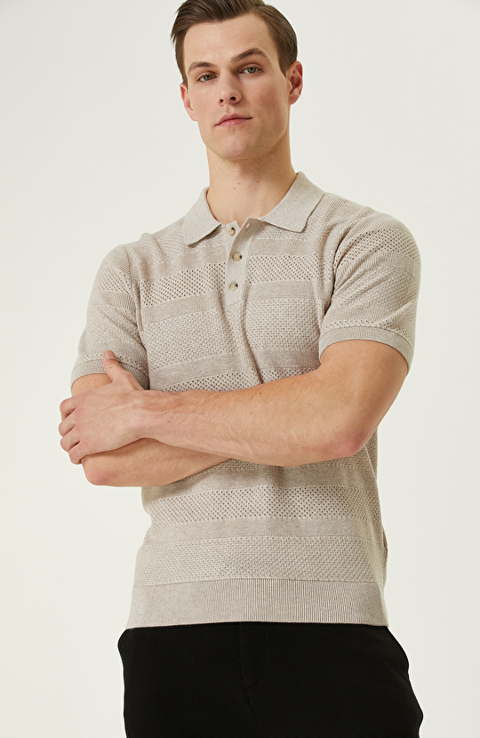Naturel Polo Yaka Kazak