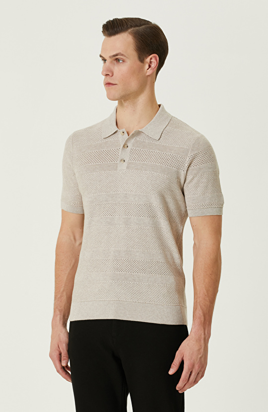 Naturel Polo Yaka Kazak