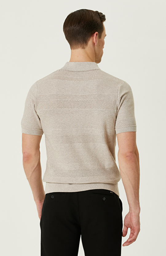 Naturel Polo Yaka Kazak