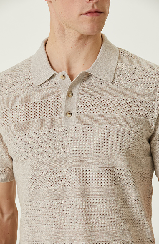 Naturel Polo Yaka Kazak
