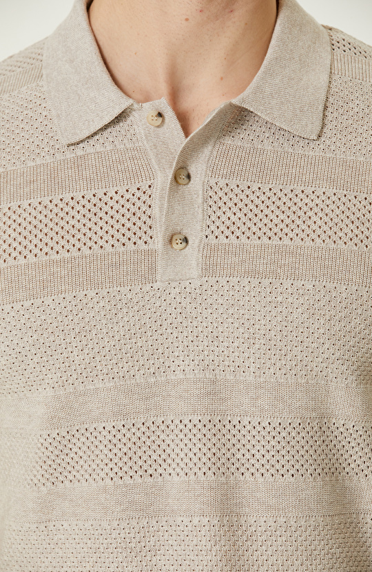 Naturel Polo Yaka Kazak