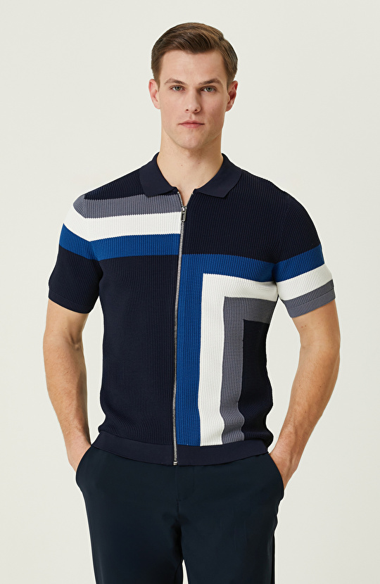  Lacivert Triko Gömlek