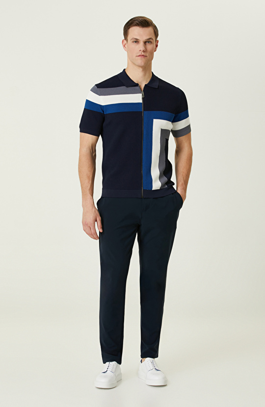  Lacivert Triko Gömlek