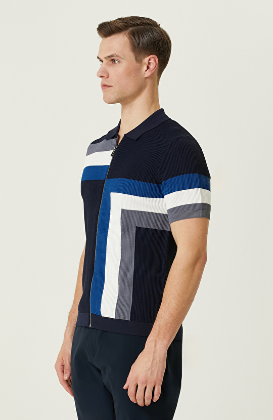  Lacivert Triko Gömlek