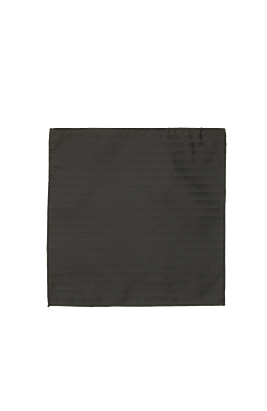 Siyah Minimal Desenli Poşet Mendil