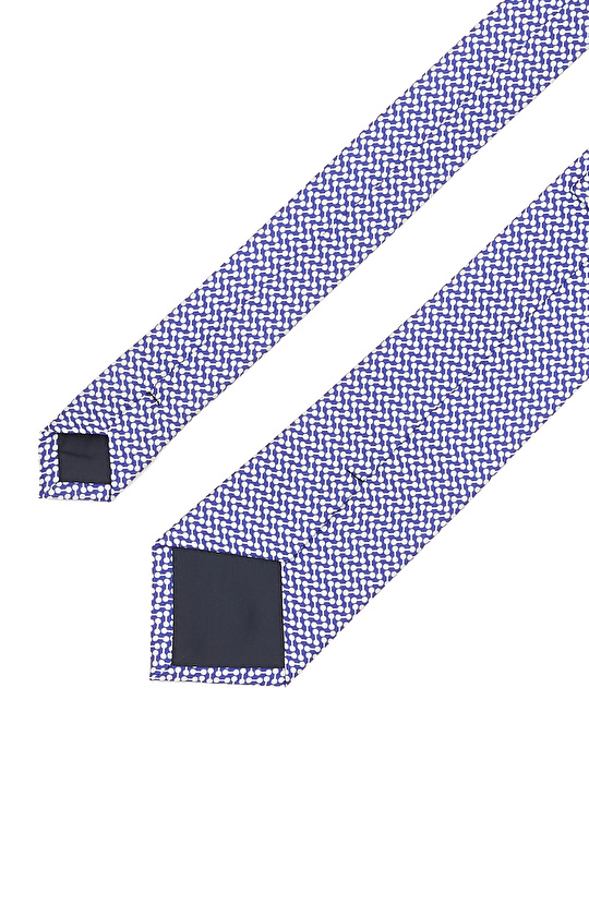 Mavi Desenli Kravat