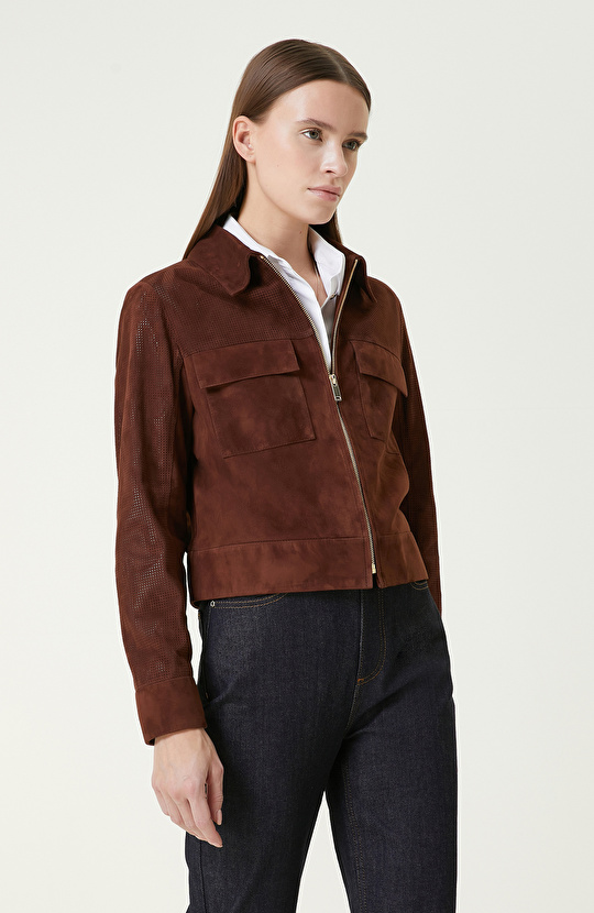 Brown Leather Coat