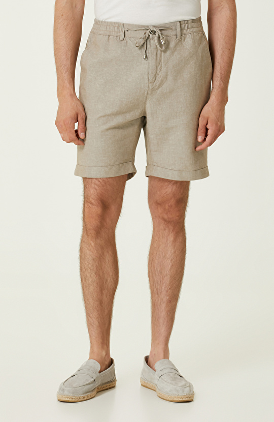 Vizon Keten Şort