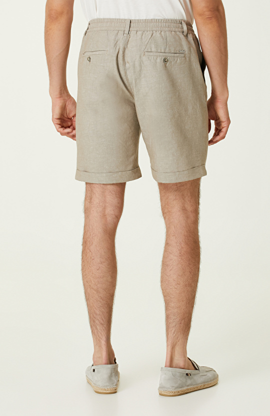 Vizon Keten Şort