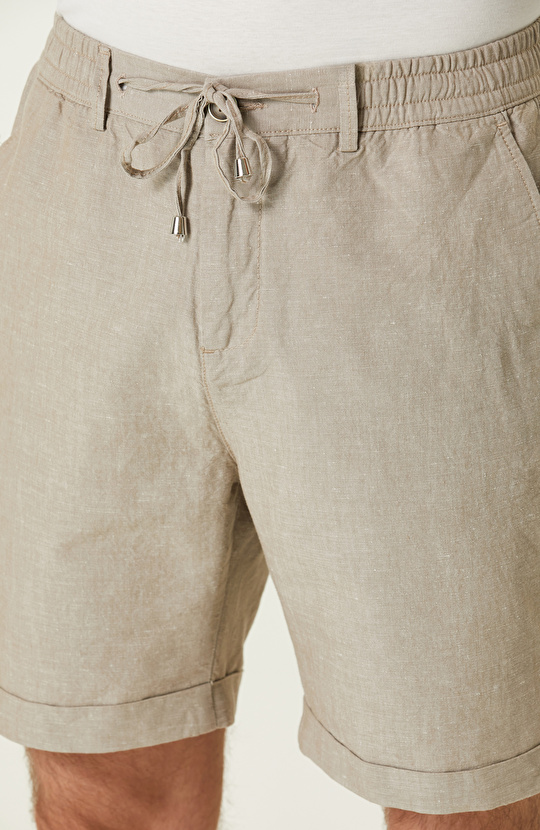 Vizon Keten Şort