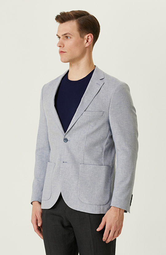 Mavi Armürlü Ceket