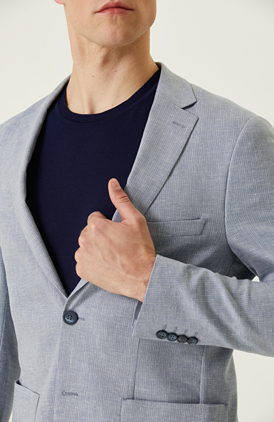 Mavi Armürlü Ceket