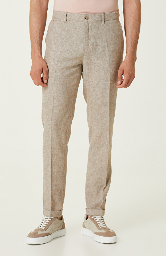 Vizon Keten Pantolon