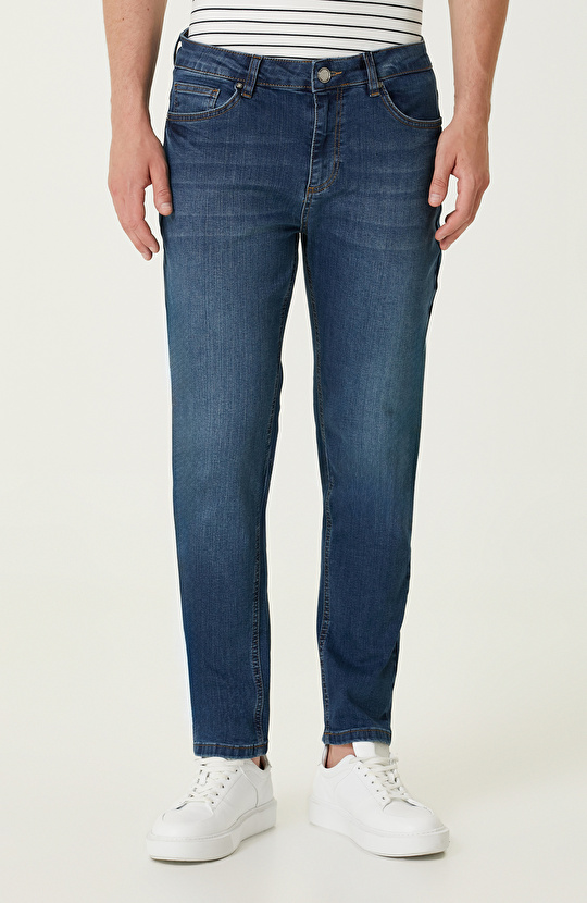 Lacivert Denim Pantolon