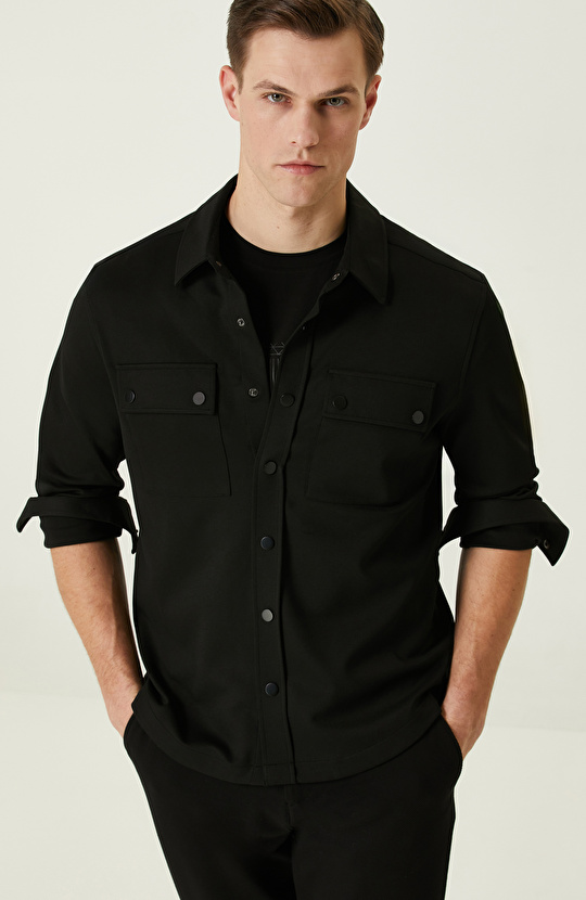 Siyah Dış Gömlek