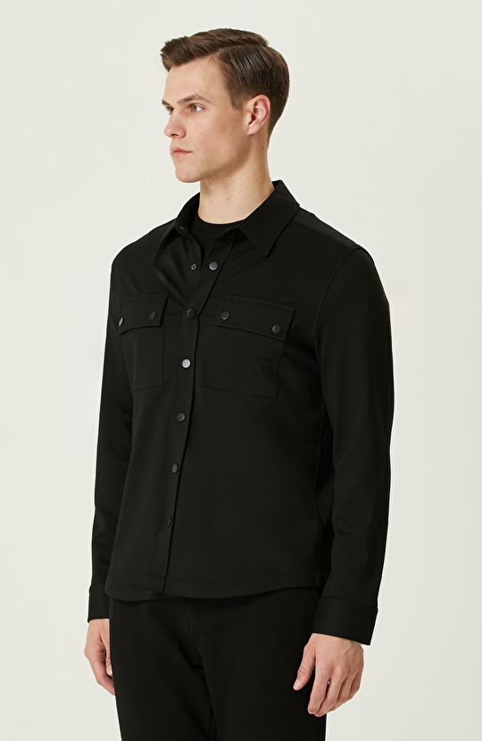 Siyah Dış Gömlek