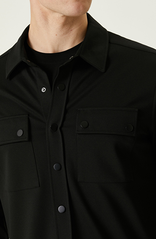 Siyah Dış Gömlek