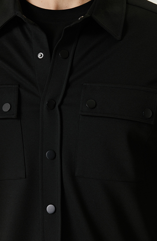 Siyah Dış Gömlek
