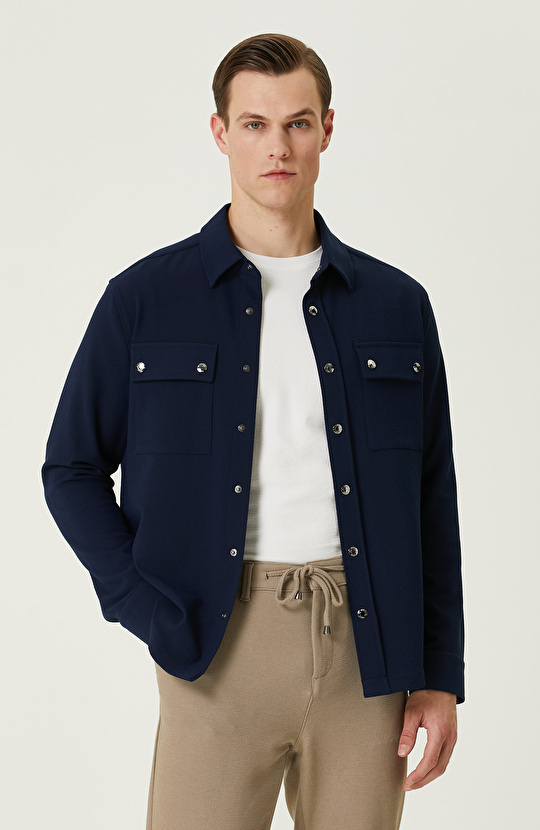 Lacivert Dış Gömlek