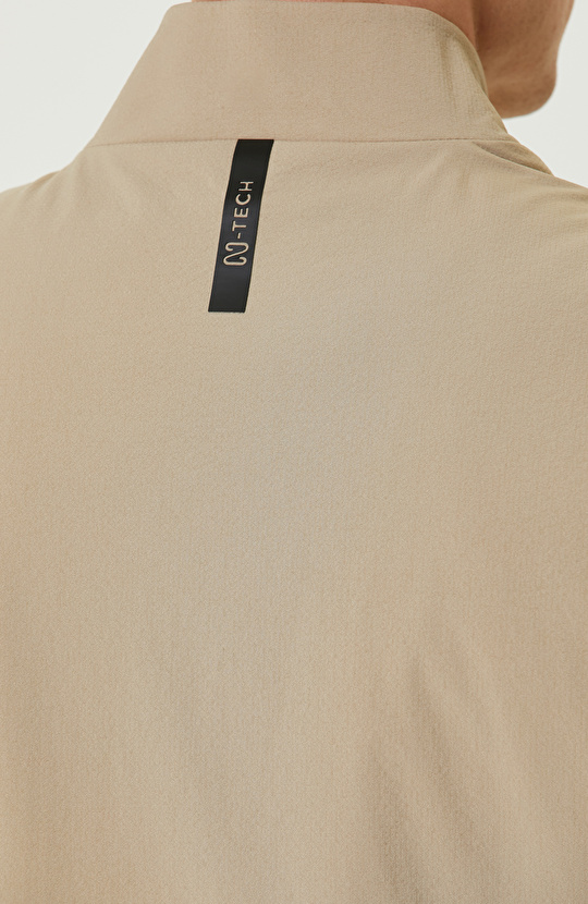 Bej N-Tech Dik Yaka Casual Yelek