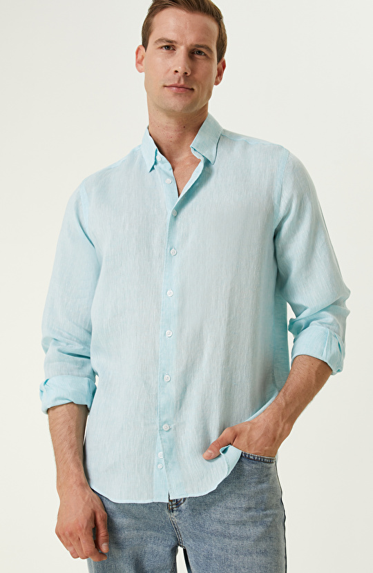 Mint Nane Keten Gömlek