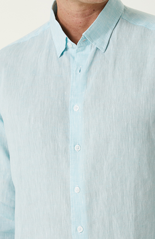 Mint Nane Keten Gömlek