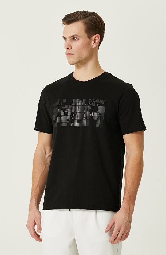Siyah Baskılı T-Shirt