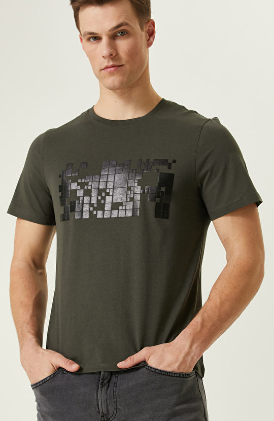 Haki Baskılı T-Shirt