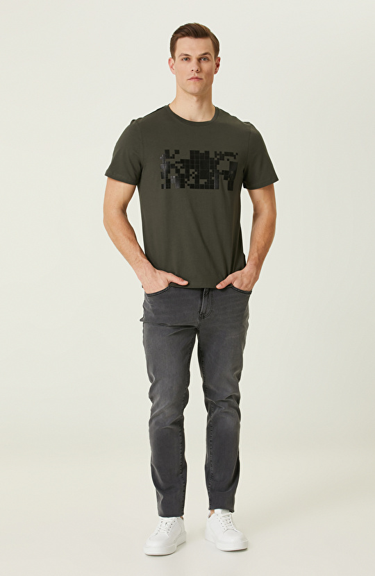 Haki Baskılı T-Shirt