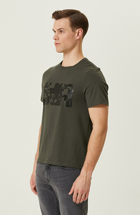 Haki Baskılı T-Shirt