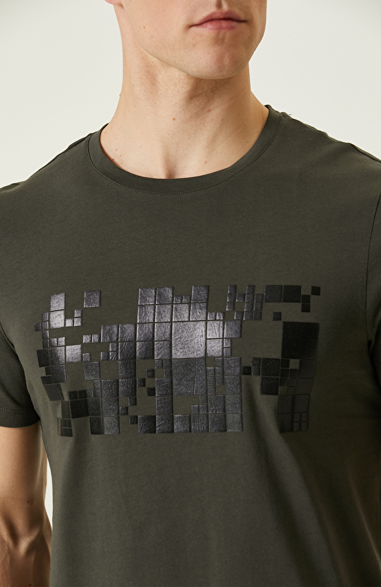 Haki Baskılı T-Shirt