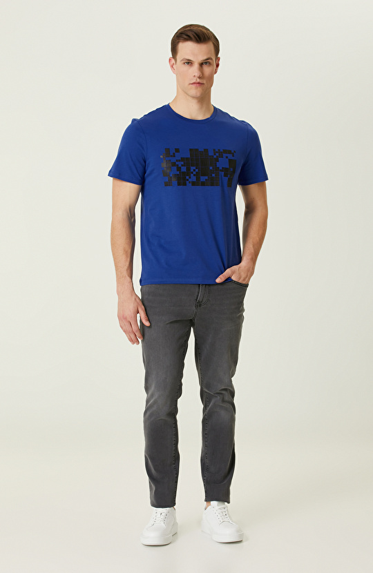 Saks Baskılı T-Shirt