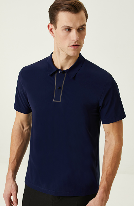 N-Tech Lacivert Polo Yaka T-shirt