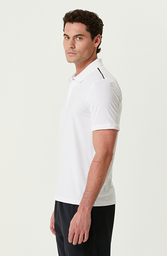 N-Tech Beyaz Polo Yaka T-shirt