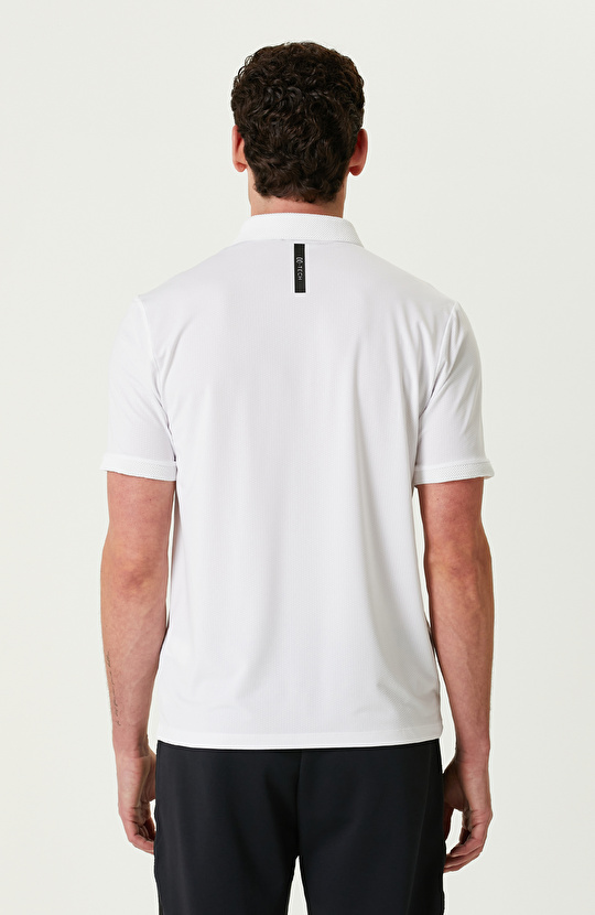 N-Tech Beyaz Polo Yaka T-shirt