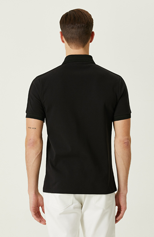 Siyah Polo Yaka T-Shirt